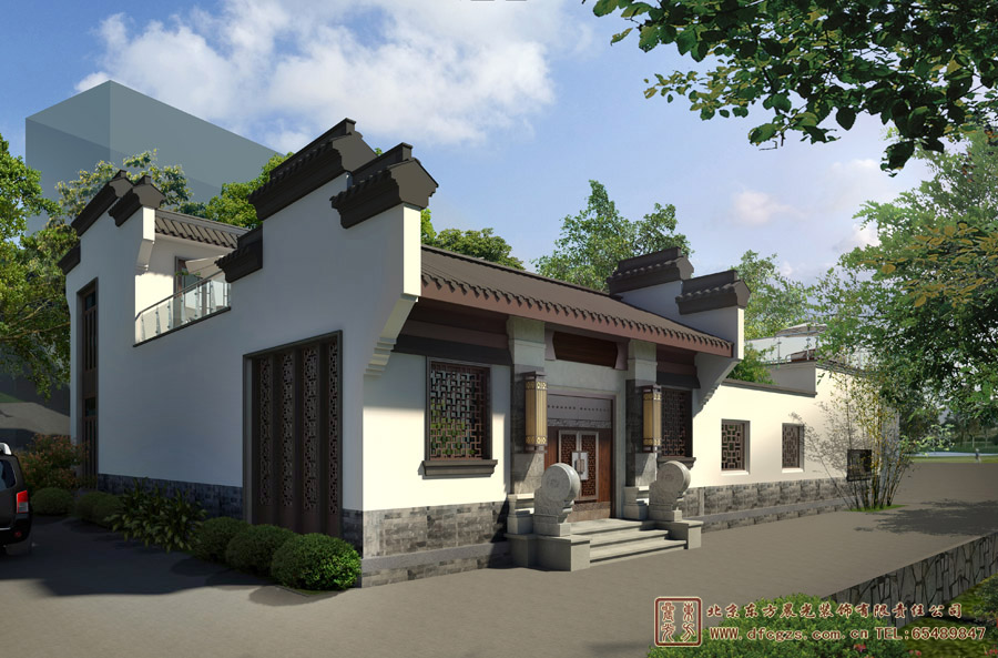 徽派農(nóng)村中式建筑設(shè)計(jì)案例