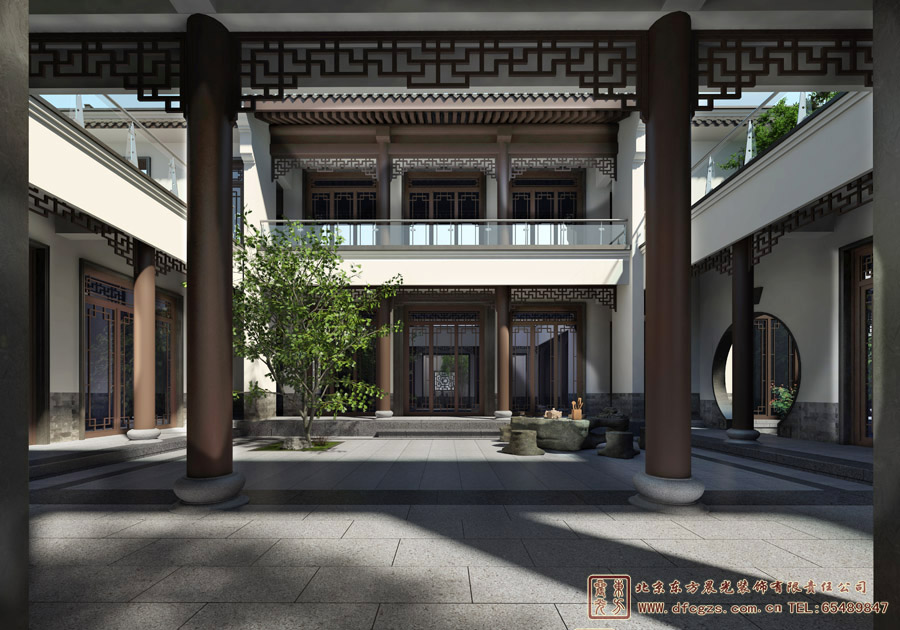 徽派農(nóng)村中式建筑設(shè)計(jì)案例