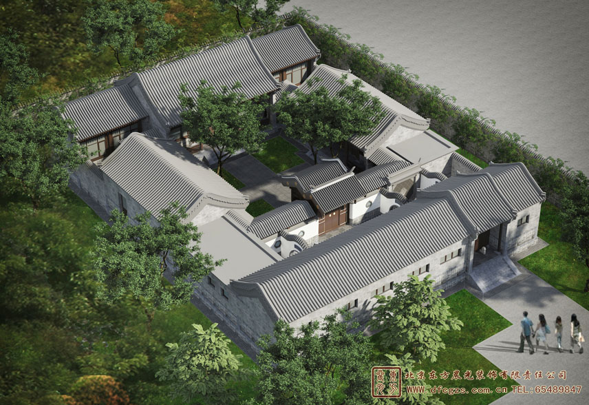 農(nóng)村仿古中式建筑設(shè)計