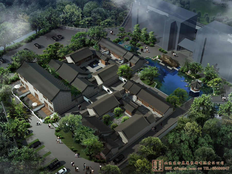 農(nóng)村仿古中式建筑設(shè)計