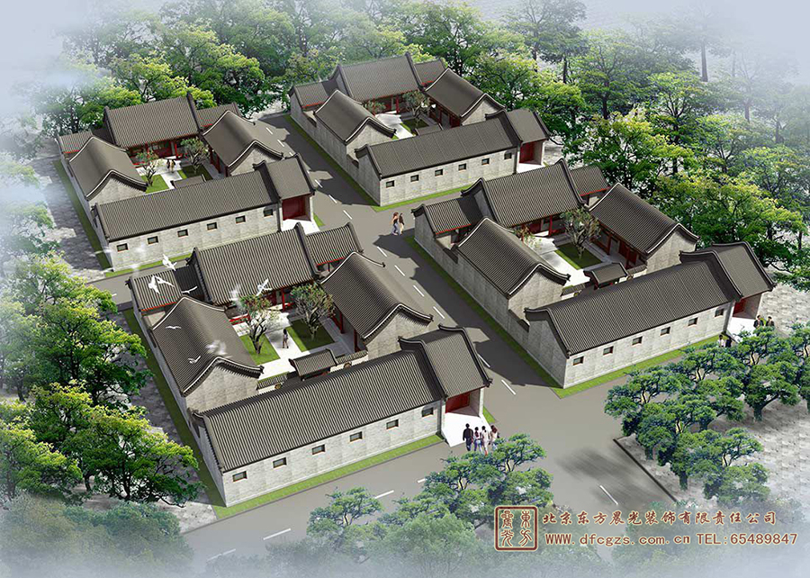 農(nóng)村仿古中式建筑設(shè)計